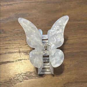White Butterfly Hair Clip